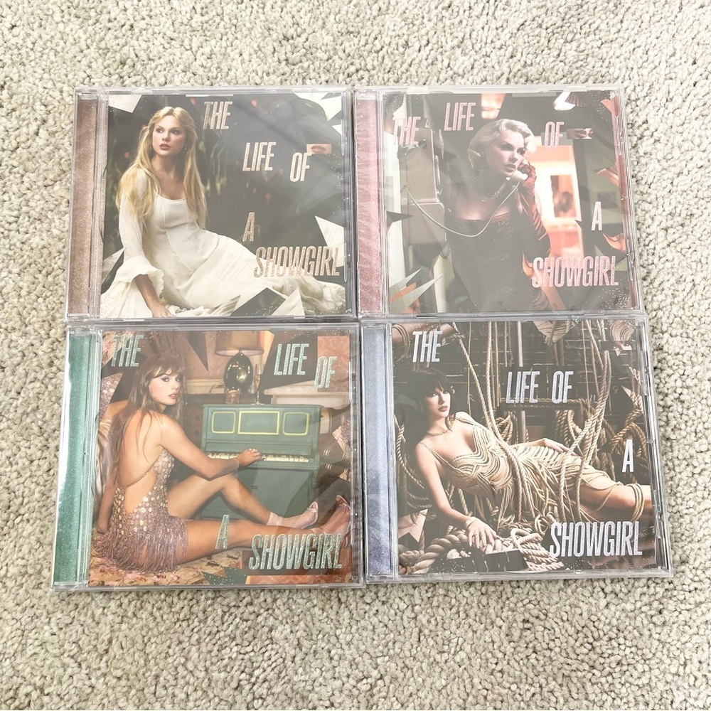 NWT Taylor Swift The Life of a Showgirl CD Collection 4 Limited Bonus Versions